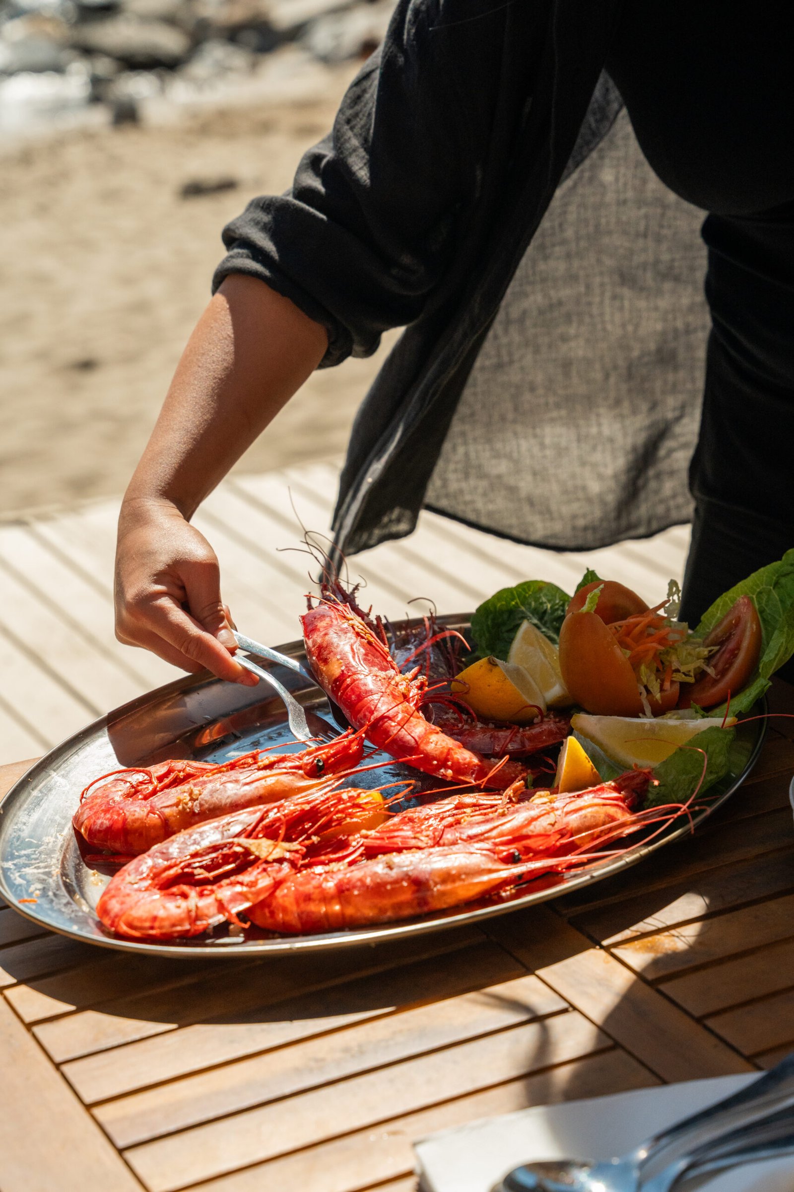 Langostinos a la plancha